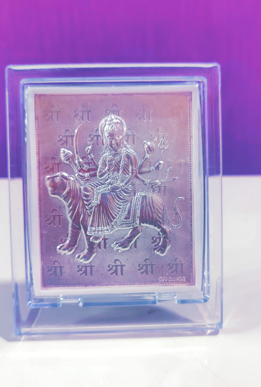 Pure Silver Durga Mata Frame