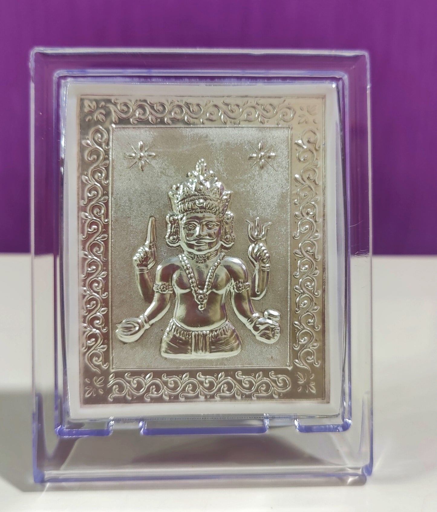 Pure Silver Bairavar Frame