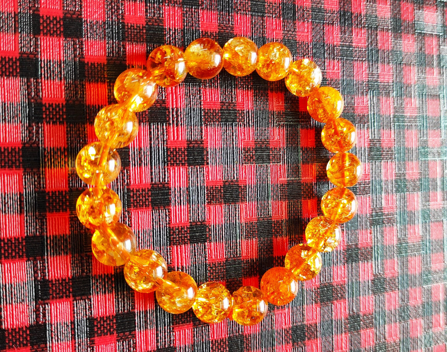 Citrine Gemstone Bracelet 10MM - PoojaProducts.com