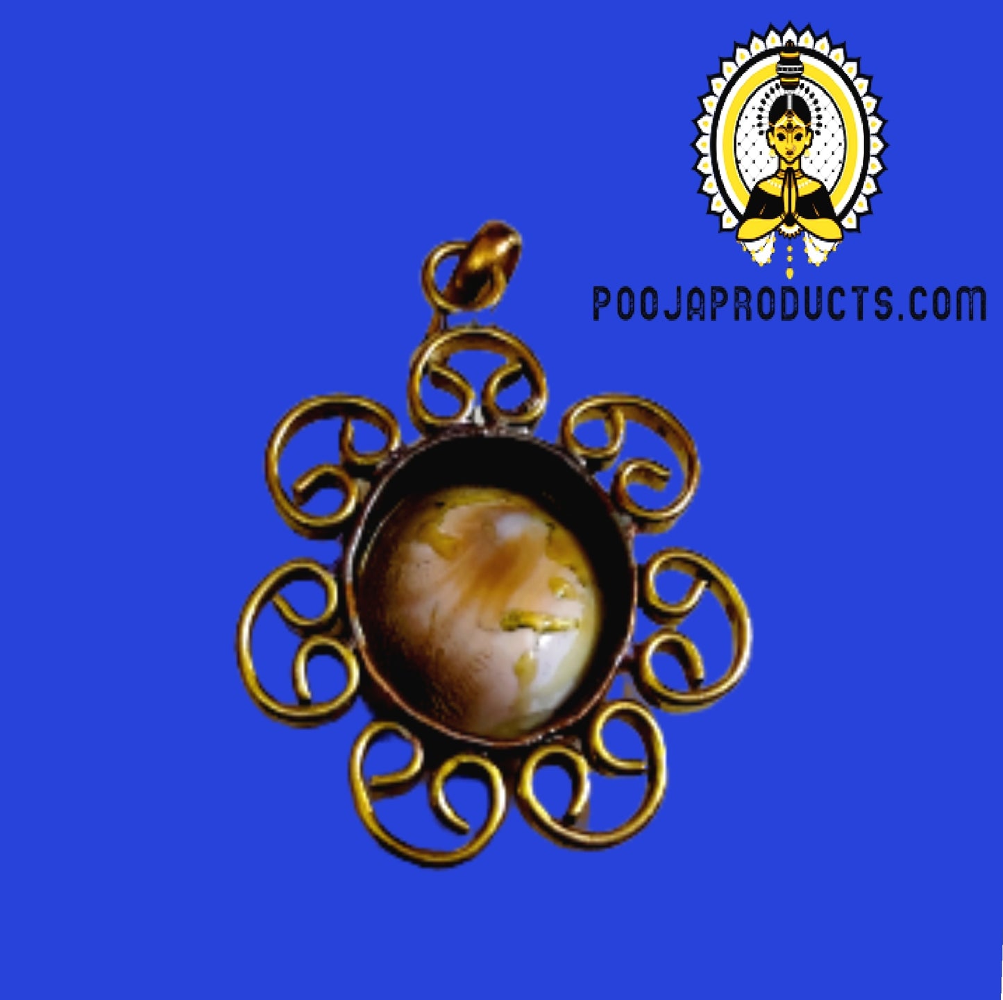Gomati Chakra Brass Pendant