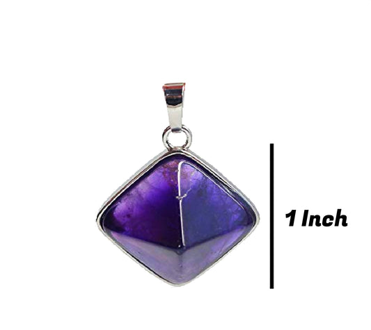 AMETHYST PYRAMID PENDANT