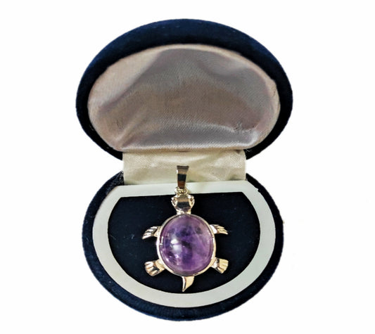 KURMA (TURTLE ) AMETHYST PENDANT - PoojaProducts.com