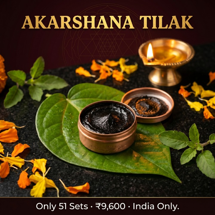AKARSHANA TILAK Rare Vedic Herb Preparation | Personally Energized (1gm) (INDIA ONLY)