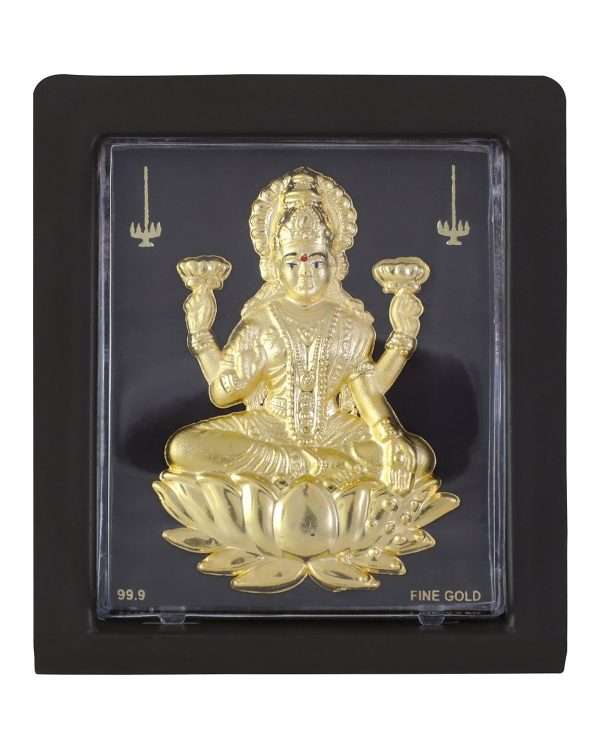 Gold Plated Vaibhav Lakshmi Photo Frame