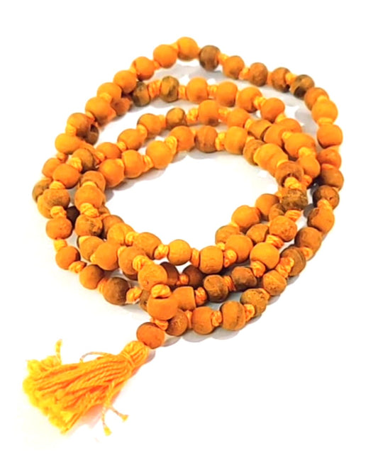 Manjal Mala / Baglamukhi Mala (108 Beads) Haldi Mala