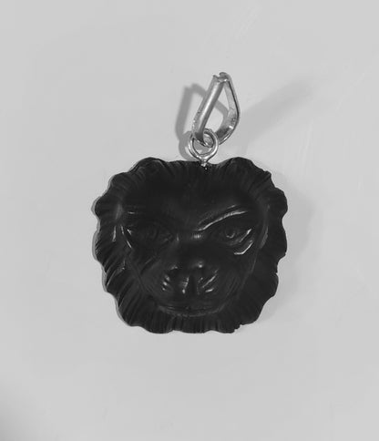 Karungali wood lion face pentant