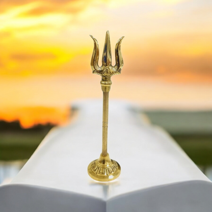 Brass Soolam With Stand 4 inch