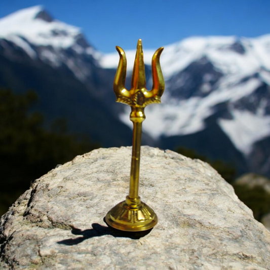 Brass Soolam With Stand 4 inch