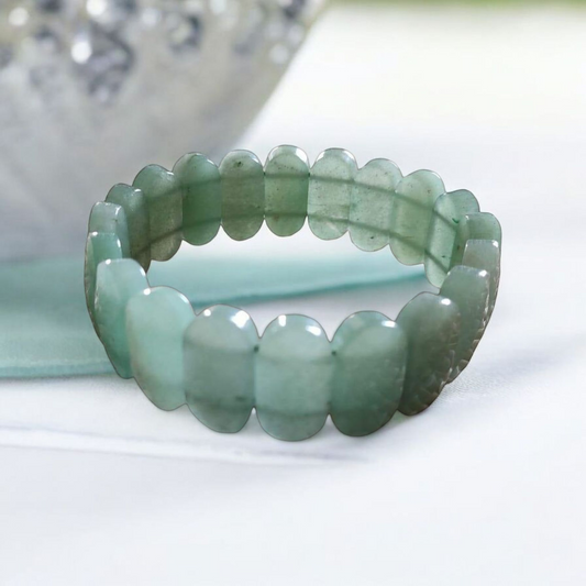 Green Aventurine Bracelet – Premium Cut for Luck, Wealth & Success