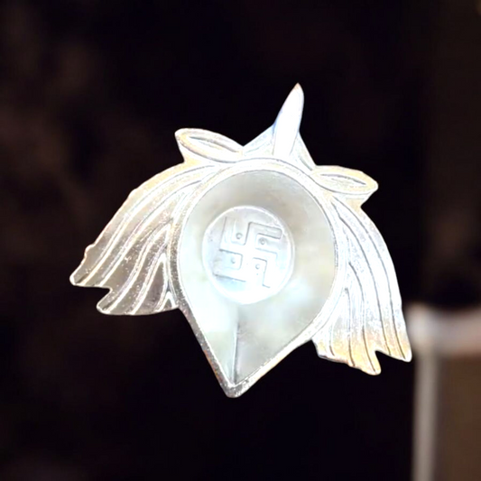 Lotus Diya(Vilaku) German Silver