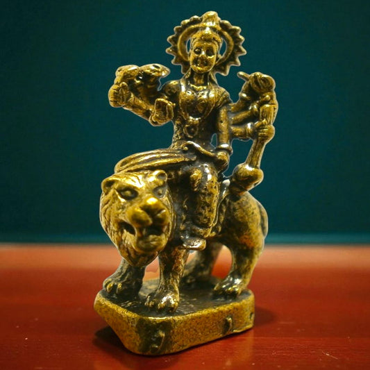 Brass Durga  Miniature