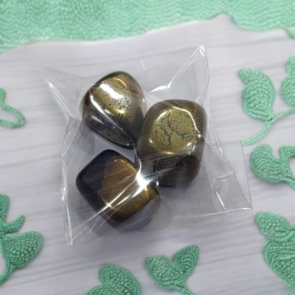 Golden Pyrite Tumbles (50 grams)