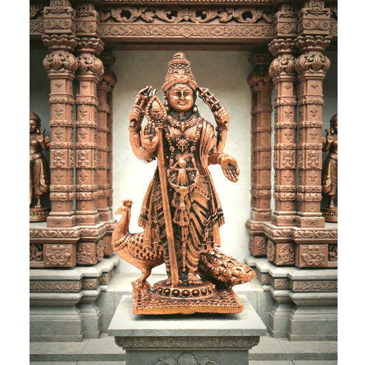 Copper(Sembu) Murugan 3 inch ( ENERGIZED)