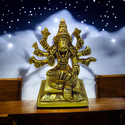 Varahi amman statue brass (4 inch)