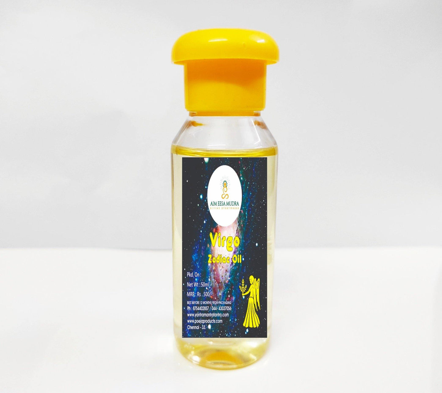 Zodiac Oil Virgo (50ml)  (𝗧𝗛𝗜𝗦 𝗣𝗥𝗢𝗗𝗨𝗖𝗧 𝗔𝗩𝗔𝗜𝗟𝗕𝗟𝗘 𝗢𝗡𝗟𝗬 𝗜𝗡𝗦𝗜𝗗𝗘 𝗜𝗡𝗗𝗜𝗔) - PoojaProducts.com