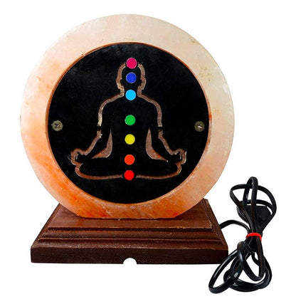 7 Chakra Lamp | Rock Salt Lamp | Chakra Table Lamp | PoojaProducts