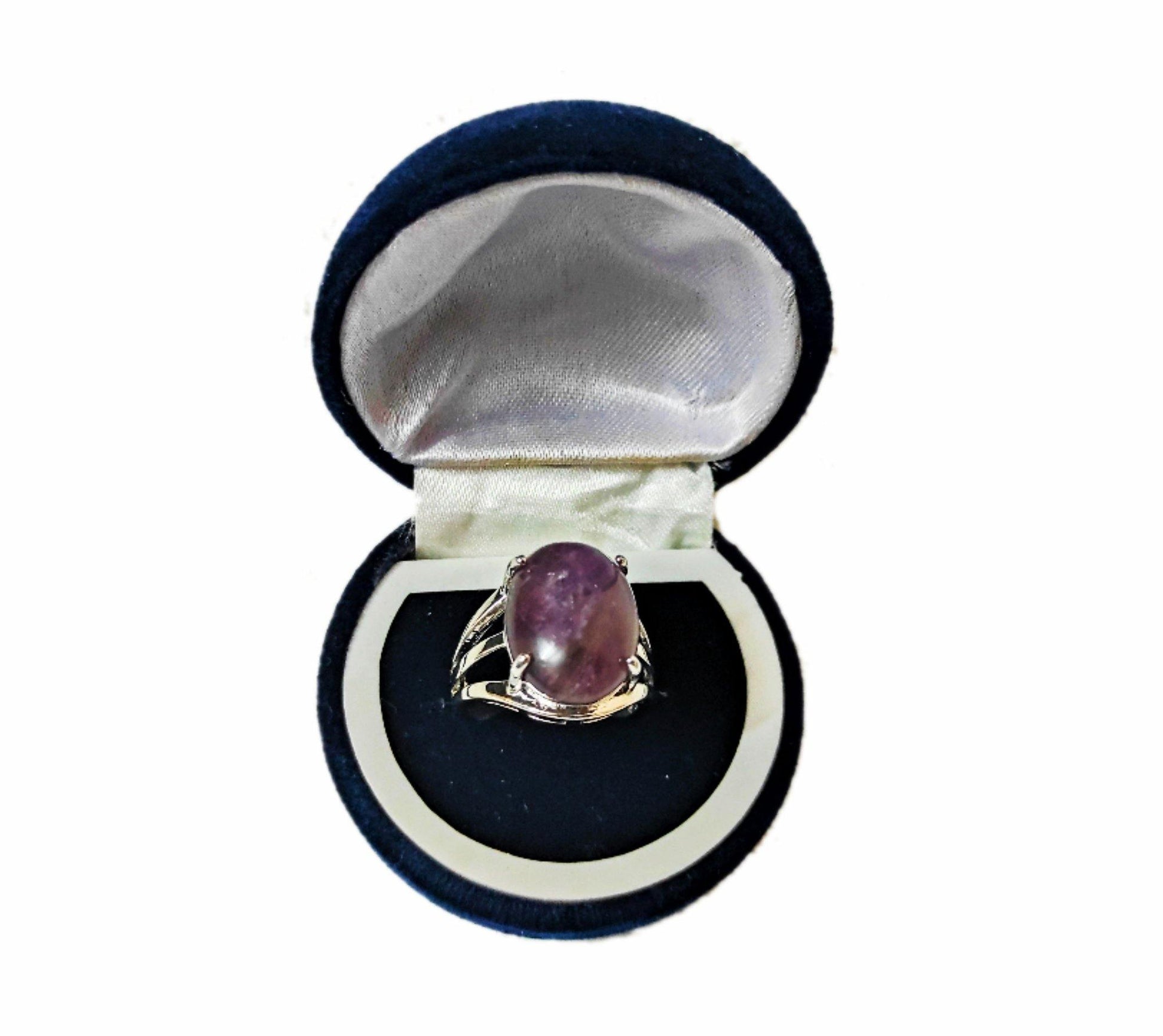 Amethyst Stone Ring | Amethyst Adjustable Ring | PoojaProducts