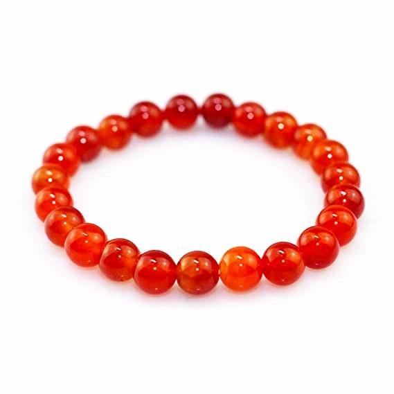 Carnelian Stone Bracelet | Carnelian Beads Bracelet | PoojaProducts
