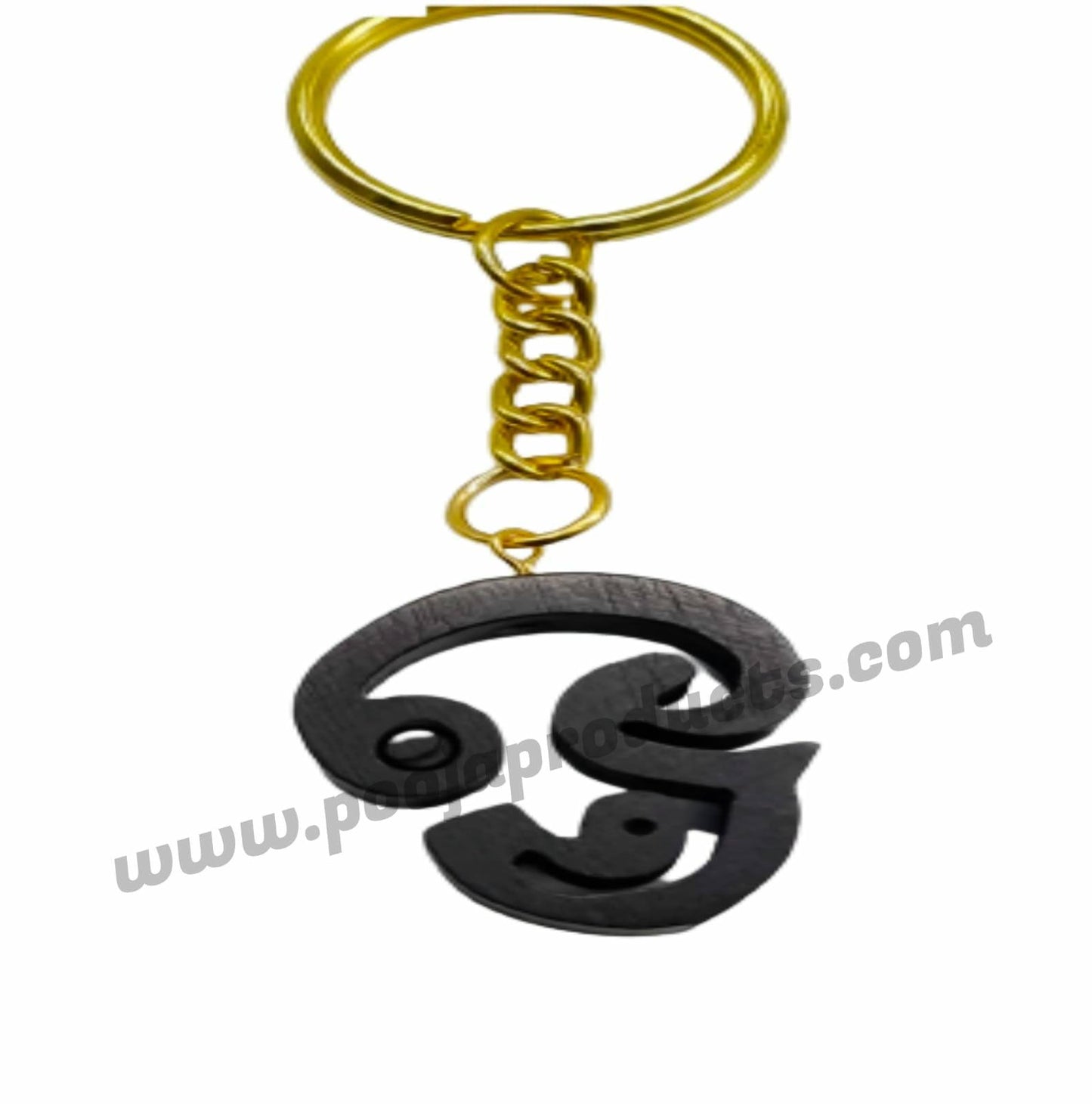 Karungali OM Keychain - PoojaProducts.com