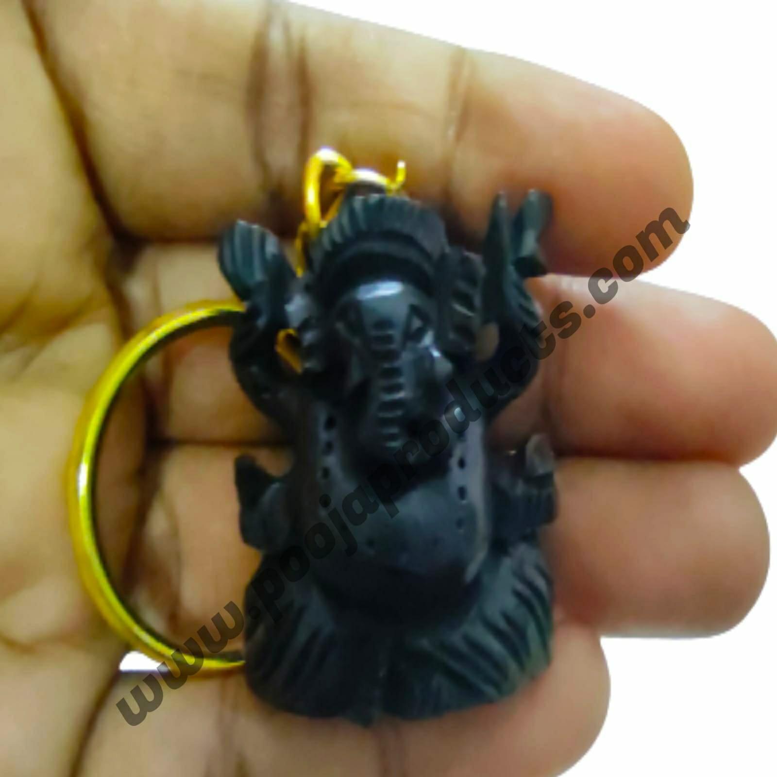 Karungali Vinayagar Keychain - PoojaProducts.com