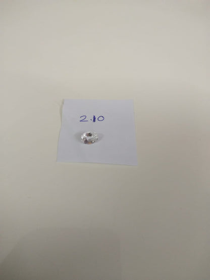 White zircon stone
