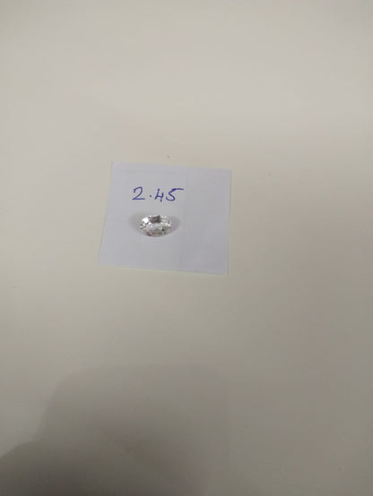 White zircon stone