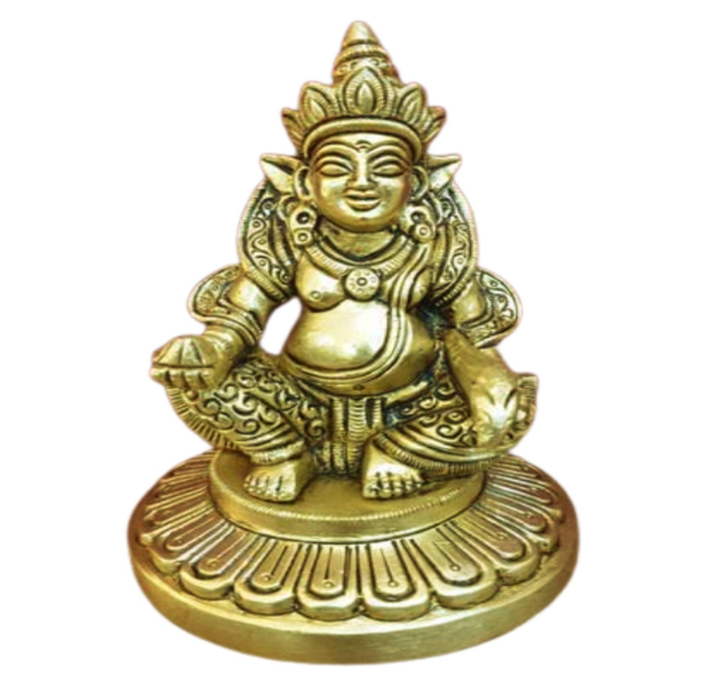 Kubera Statue 5 inch (Energized ) - PoojaProducts.com