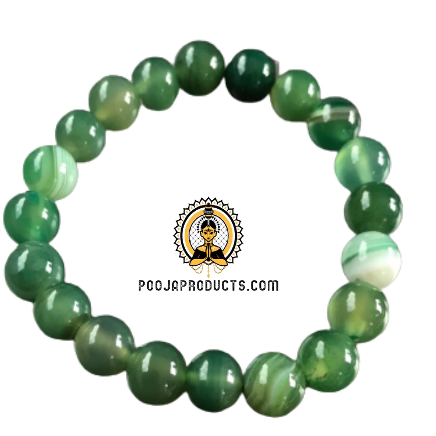 Green Agate Bracelet 8MM